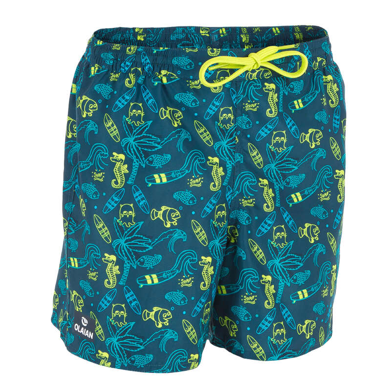 BOY'S BOARDSHORTS Clothing - BBS 100 KID Beach Blue OLAIAN - Swimwear and Beachwear