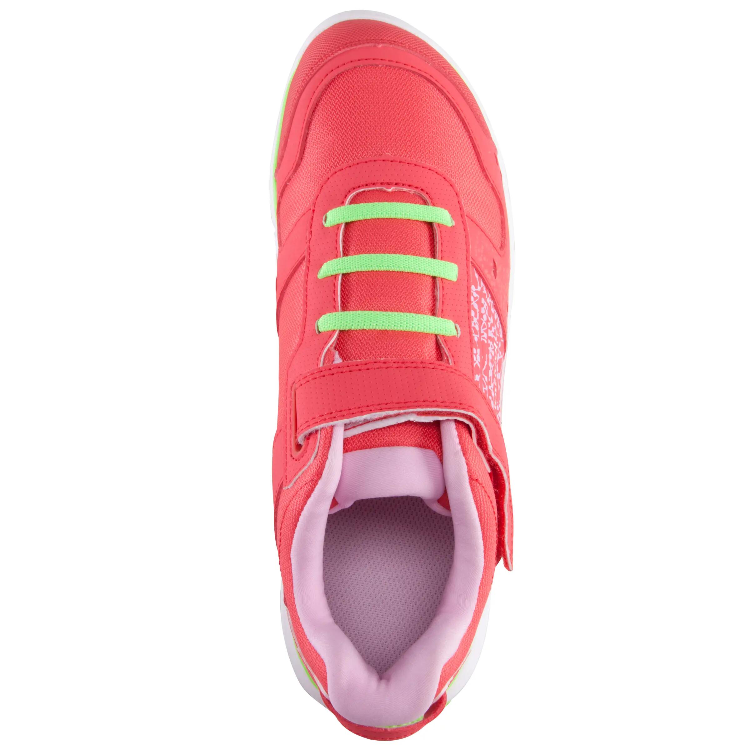 Actiréo children's walking and school sports shoes - coral/green 6/16
