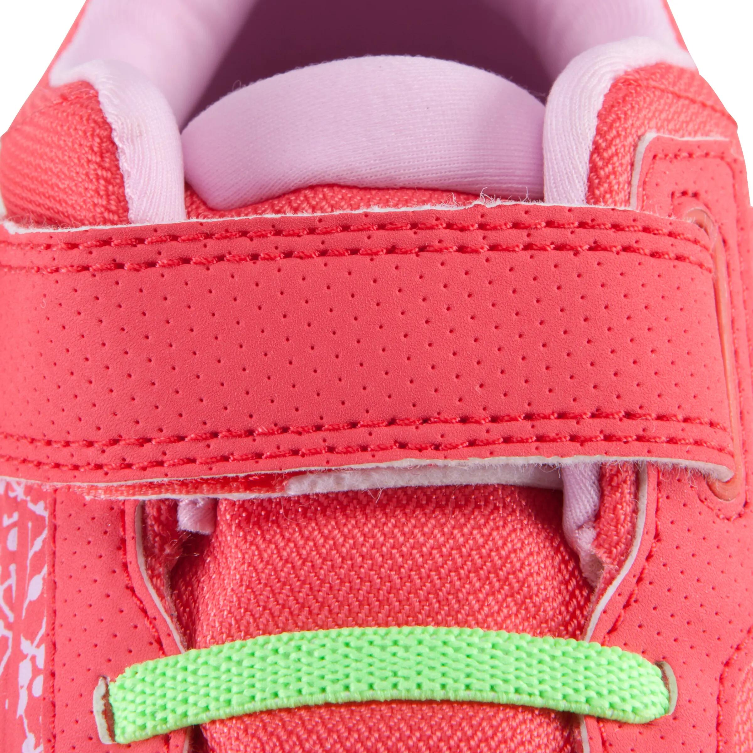 Actiréo children's walking and school sports shoes - coral/green 10/16