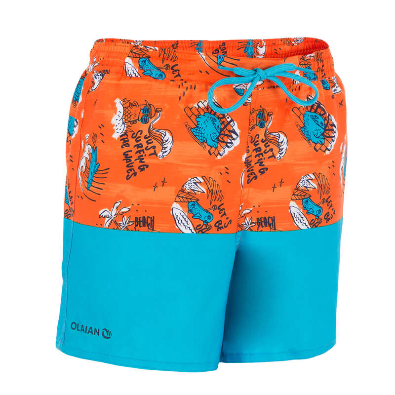 BOY'S BOARDSHORTS - 500E BBS KID Coast orange OLAIAN
