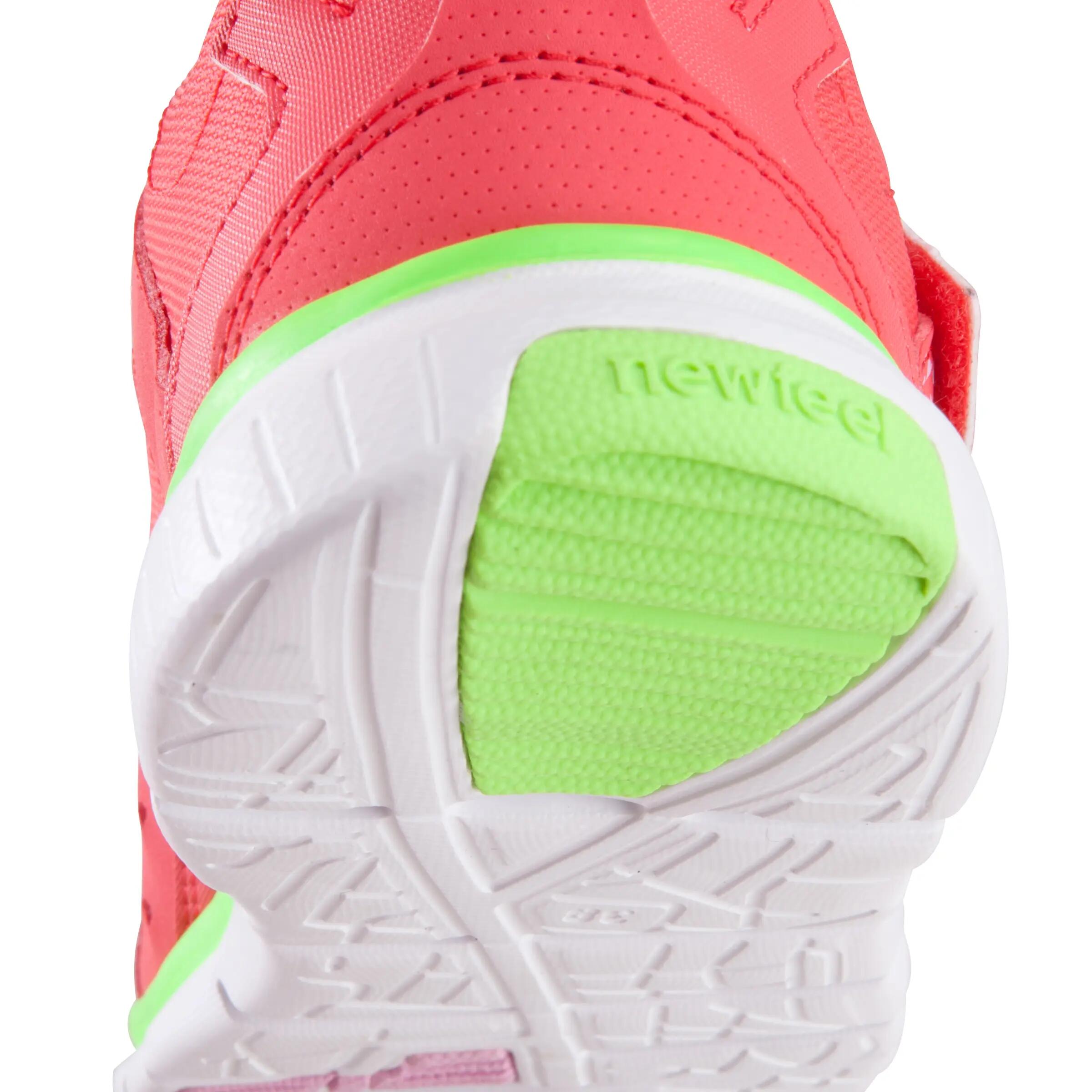 Actiréo children's walking and school sports shoes - coral/green 13/16