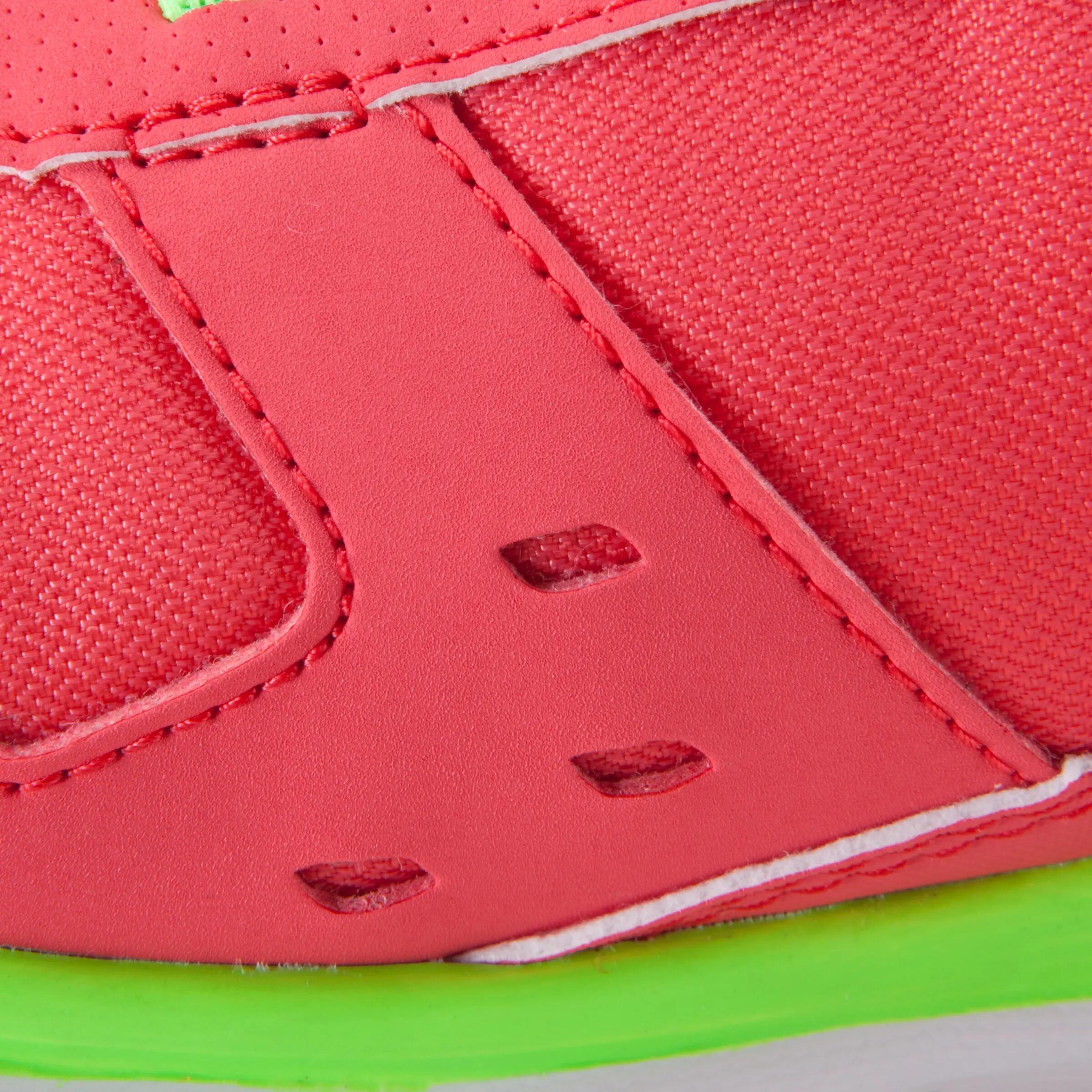 Actiréo children's walking and school sports shoes - coral/green 11/16