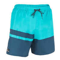 100 short surfing boardshorts Blue stripes