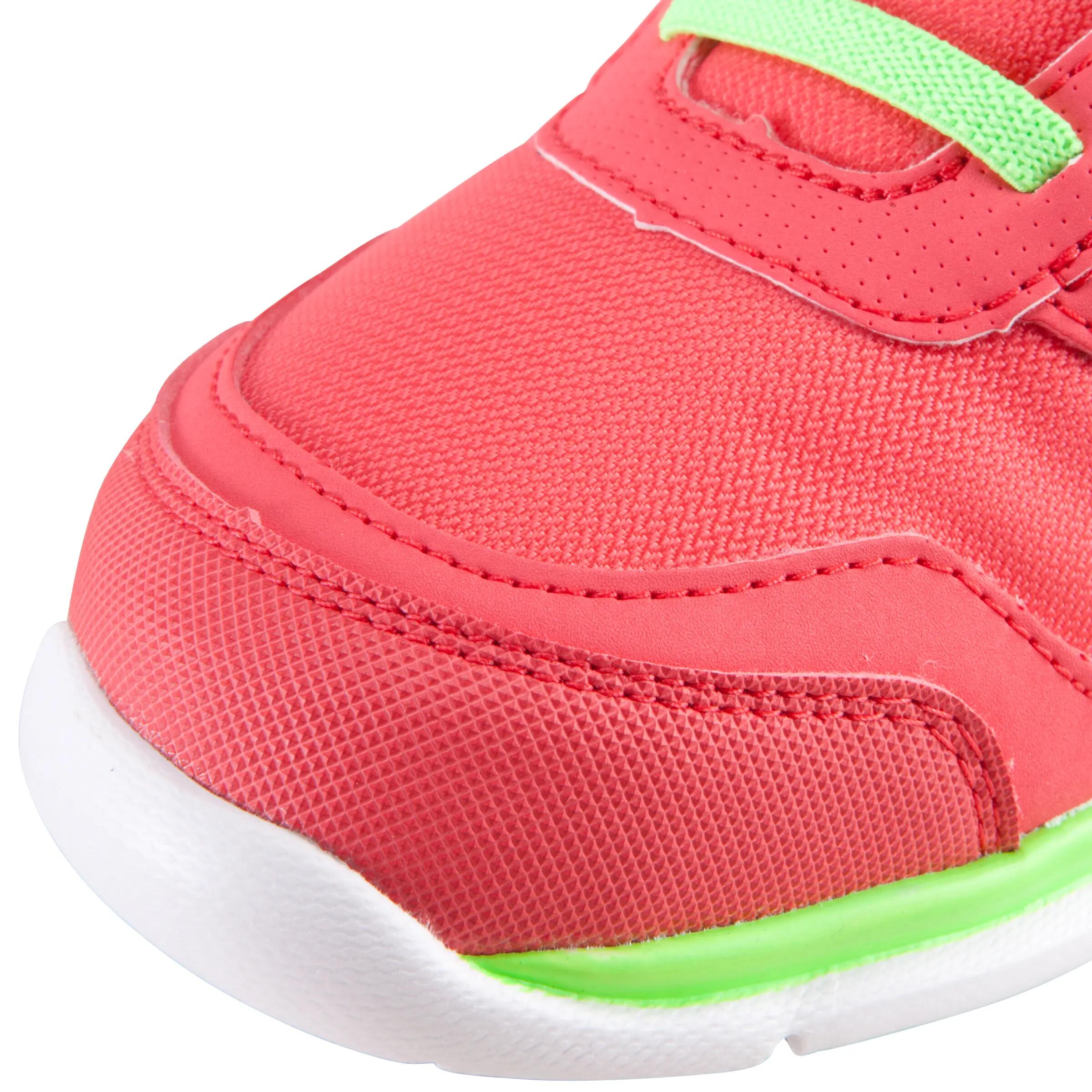 Actiréo children's walking and school sports shoes - coral/green 14/16