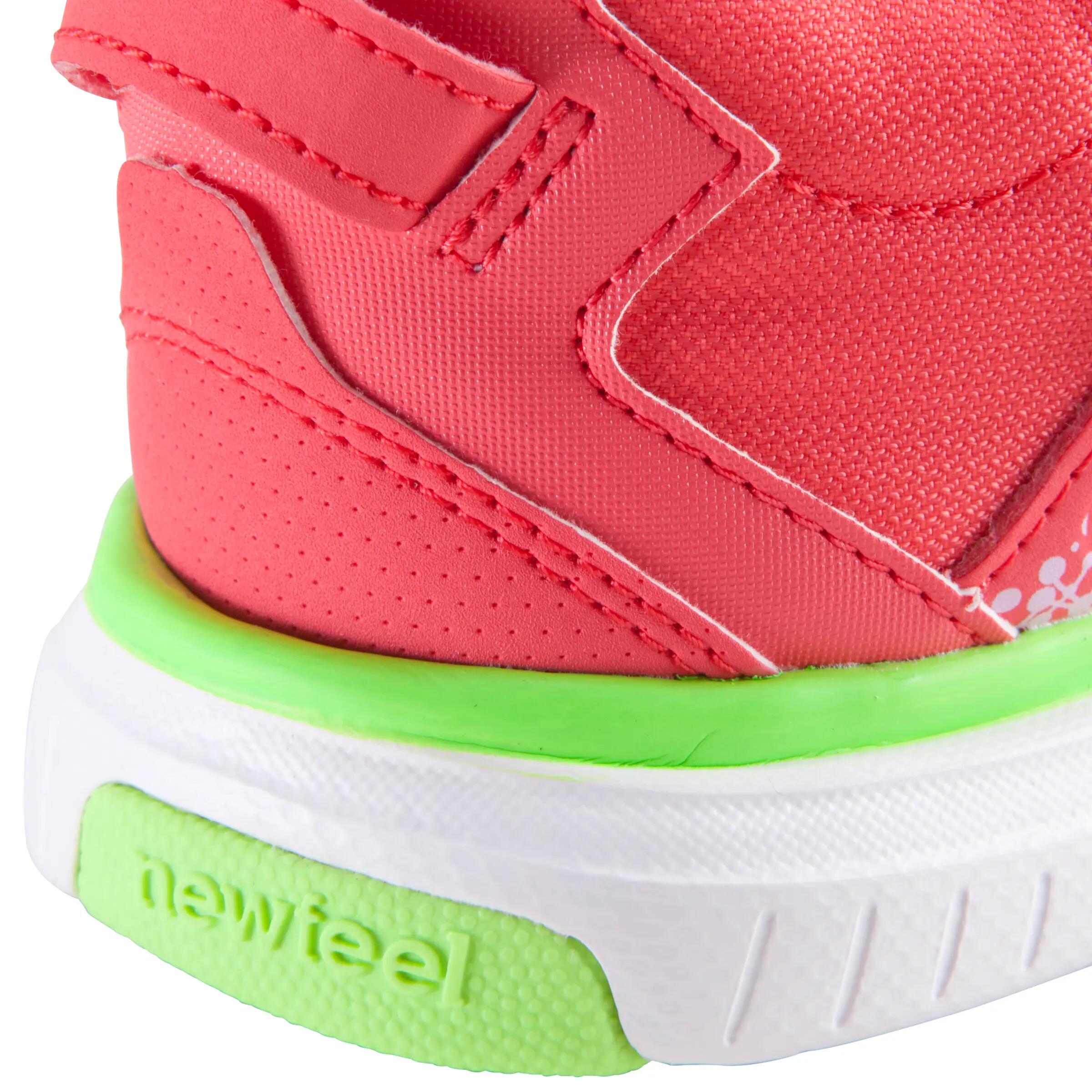 Actiréo children's walking and school sports shoes - coral/green 15/16