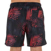 BAÑADOR HOMBRE CORTO SURF OLAIAN 100 16" Palm rojo negro