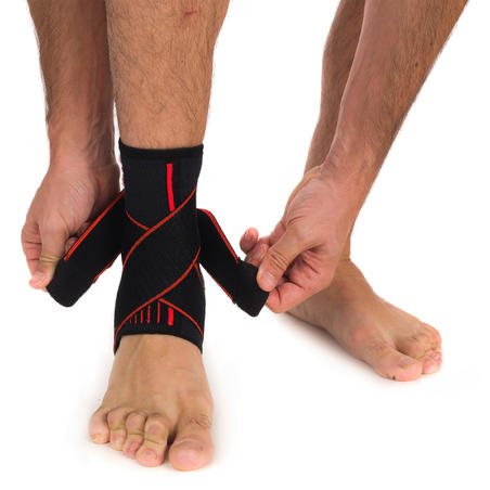 Mid 500 Men's/Women's Right/Left Ankle Ligament Support - Black