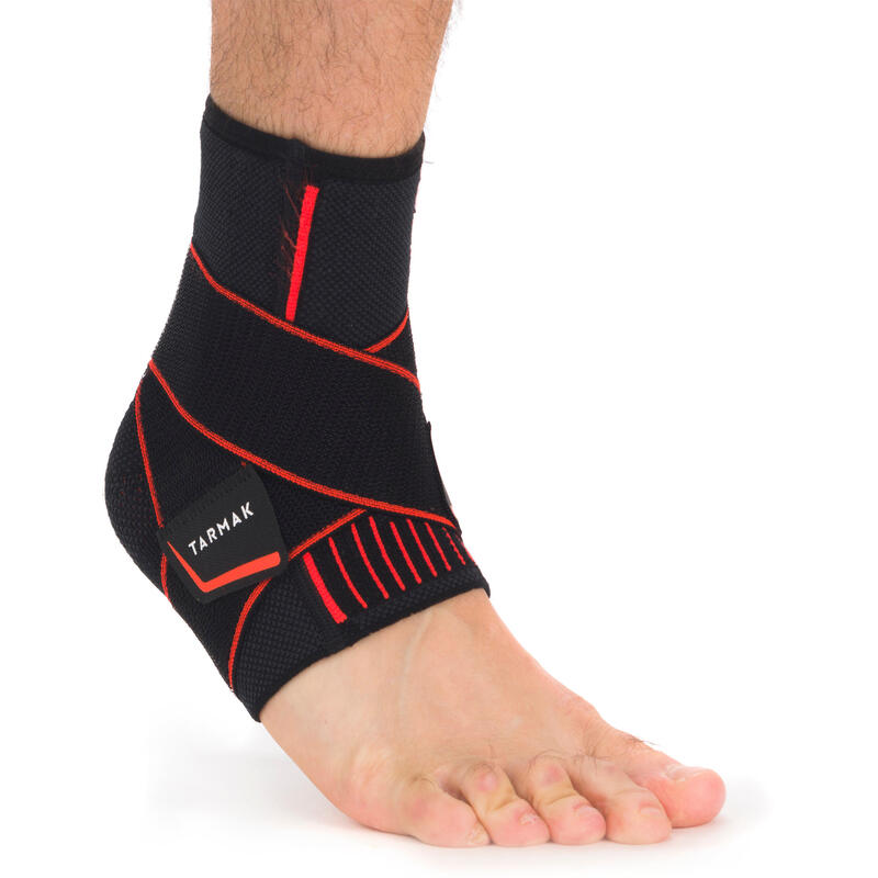 Chevillère de maintien ligamentaire gauche/droite homme/femme MID 500 noire