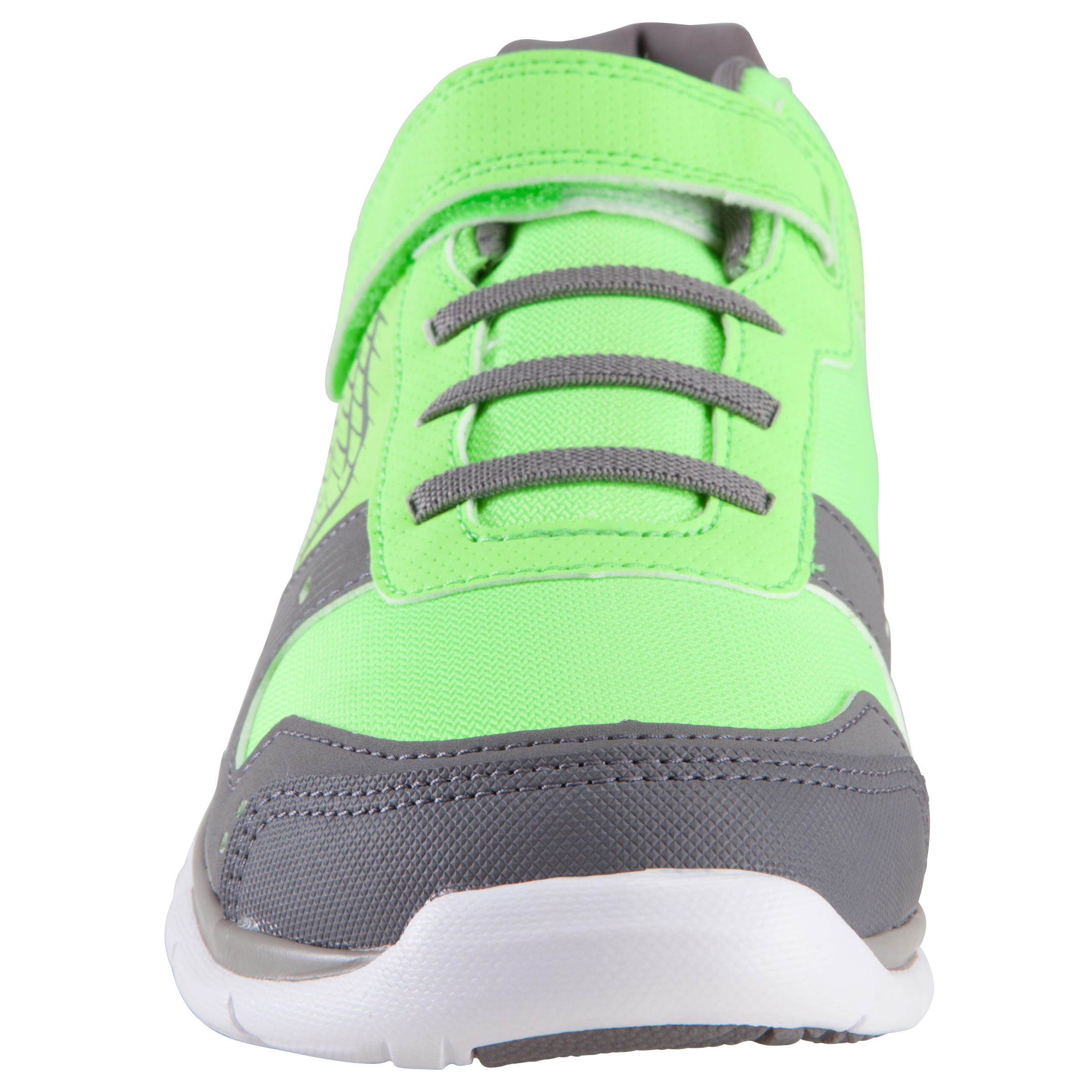 Actiréo children's walking and school sports shoes - bright green/grey 5/17