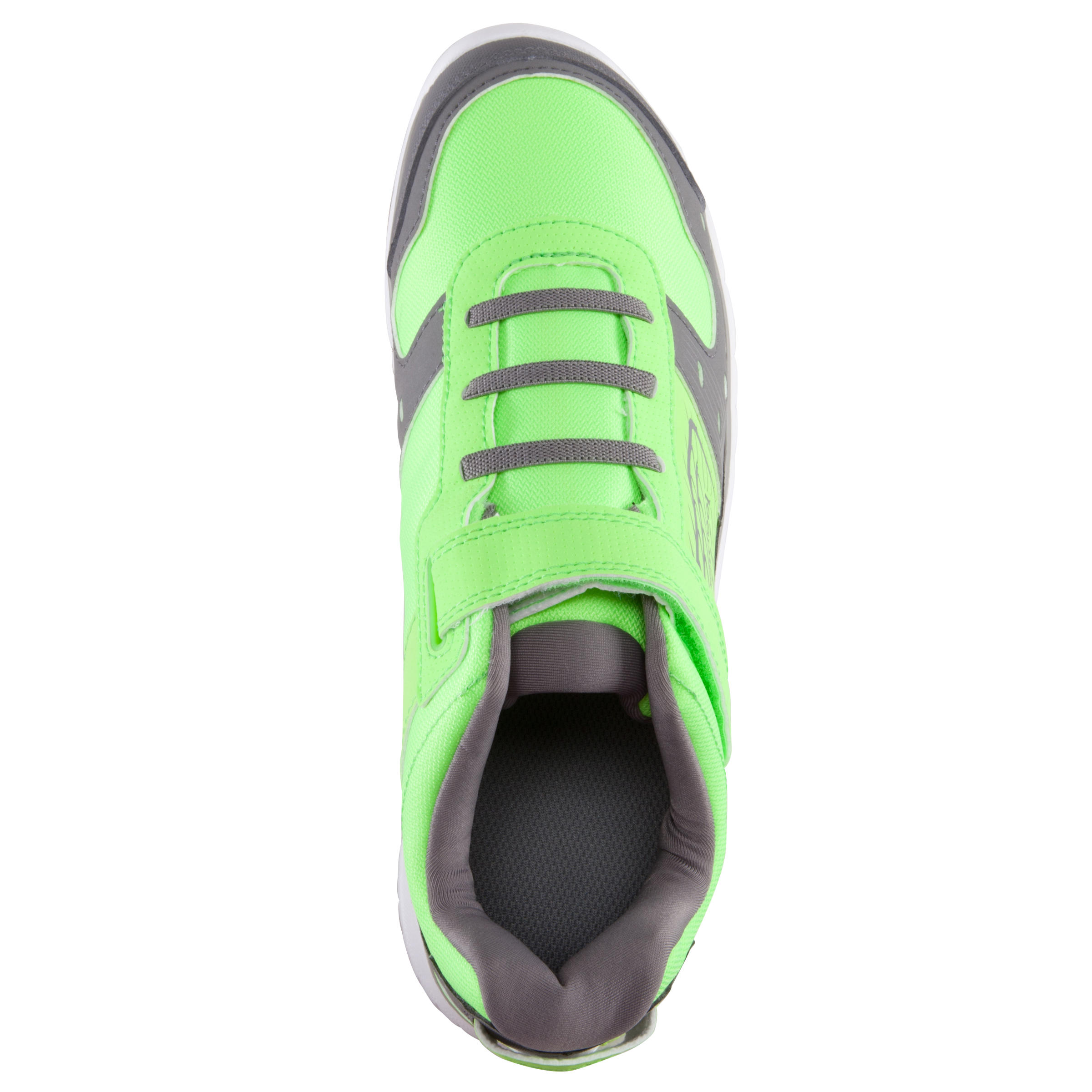 Actiréo children's walking and school sports shoes - bright green/grey 7/17