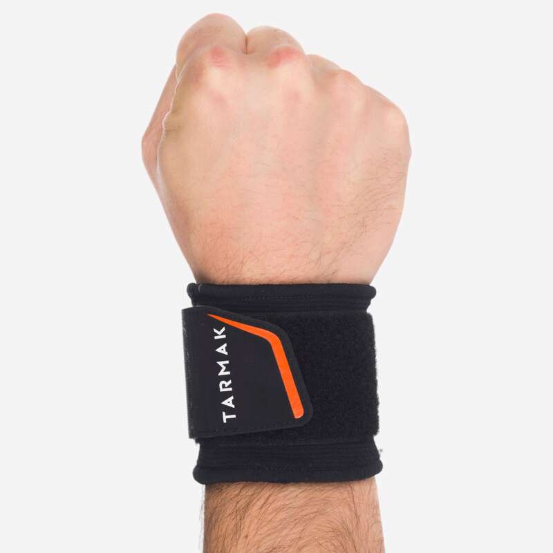 TARMAK Mid 300 Adult Supportive Wrist Strap Black