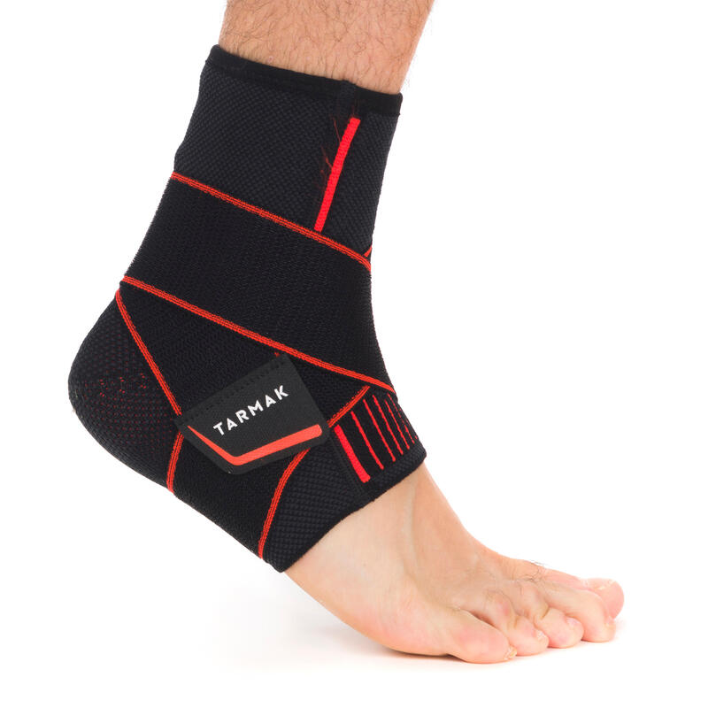 Chevillère de maintien ligamentaire gauche/droite homme/femme MID 500 noire