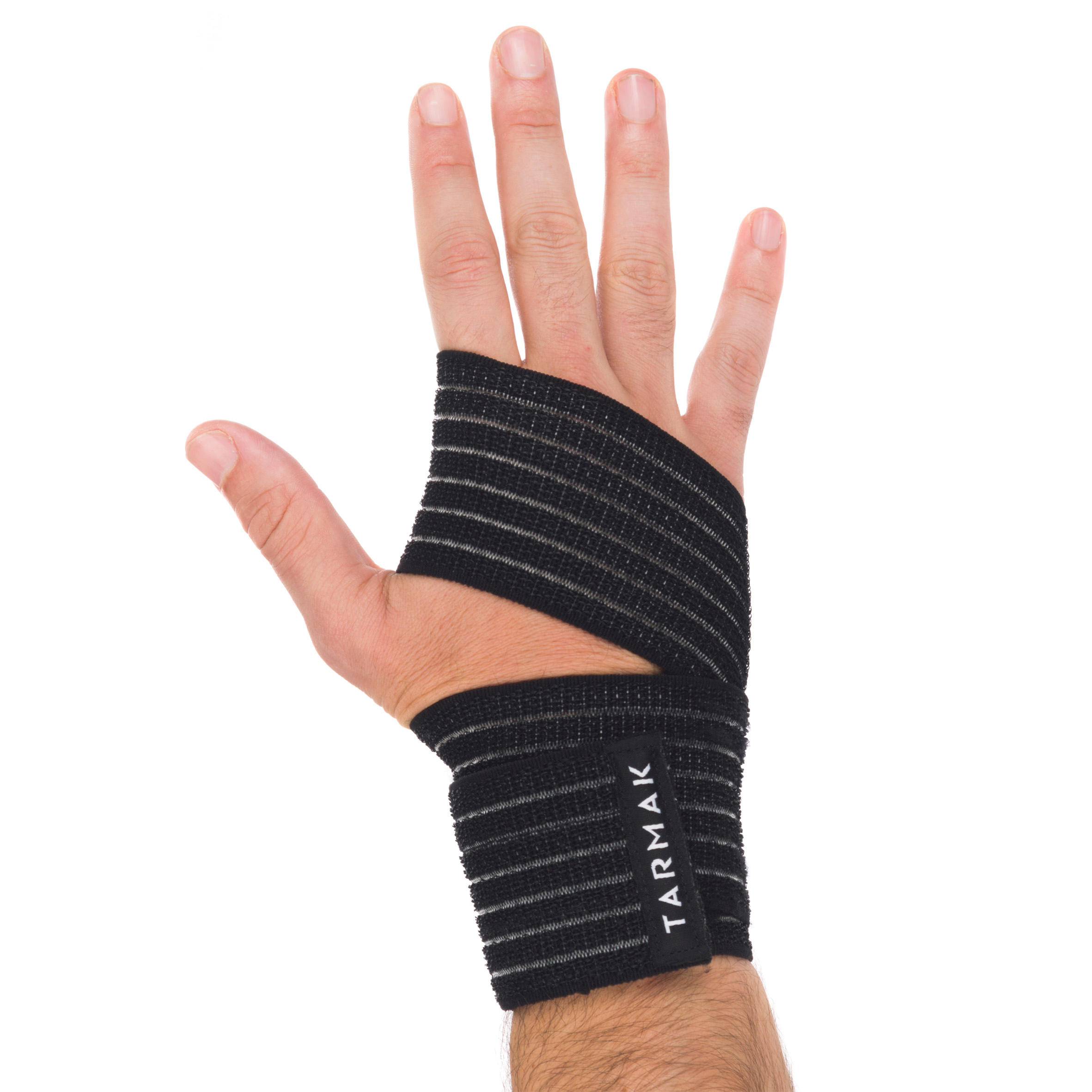 6 cm x 0.9 m Reusable Support Strap - Black - TARMAK