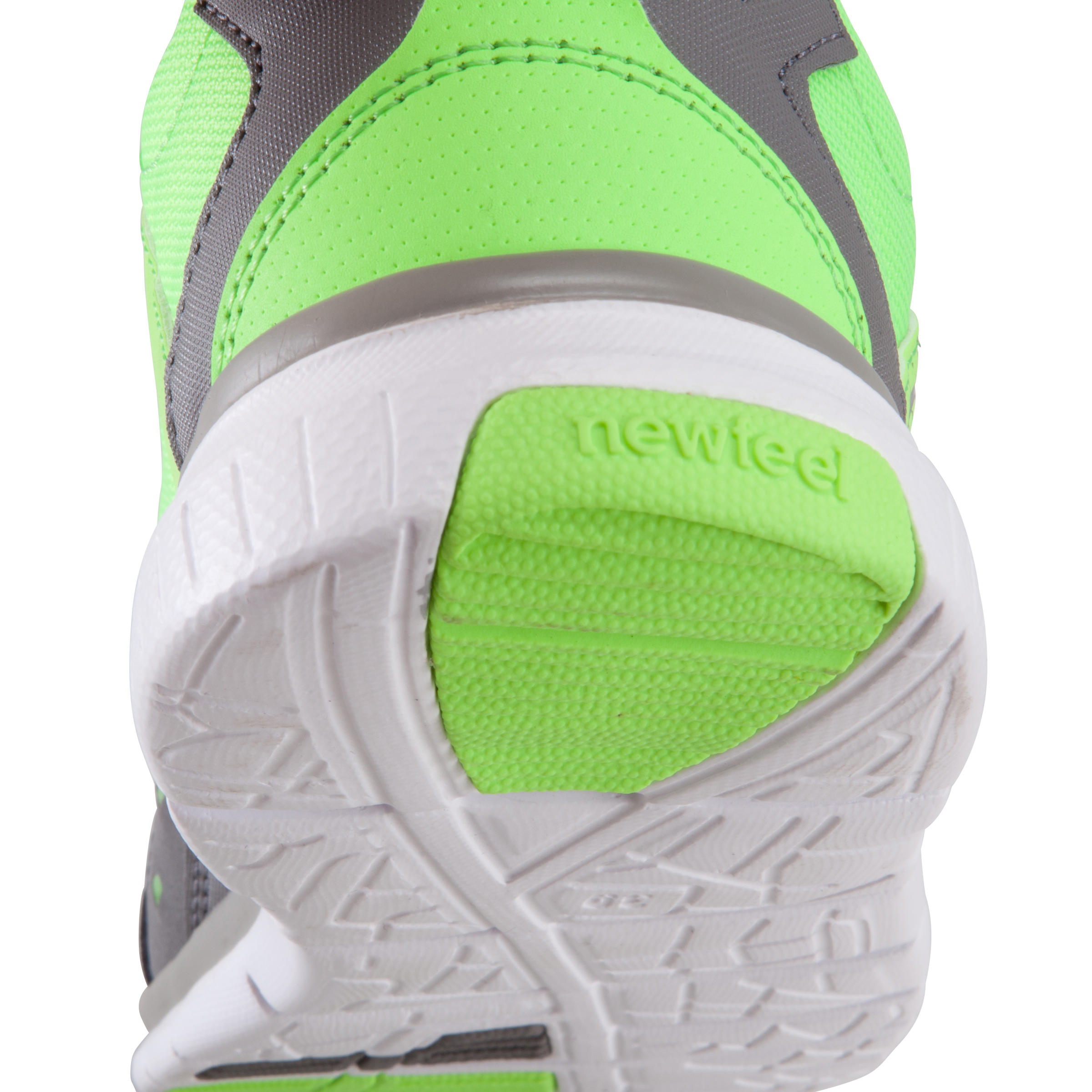 Actiréo children's walking and school sports shoes - bright green/grey 13/17