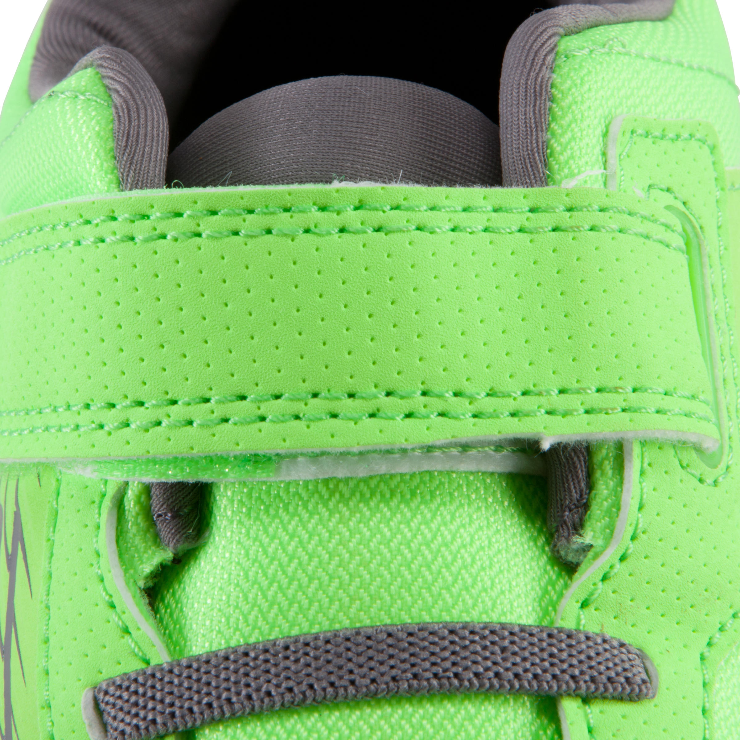 Actiréo children's walking and school sports shoes - bright green/grey 10/17