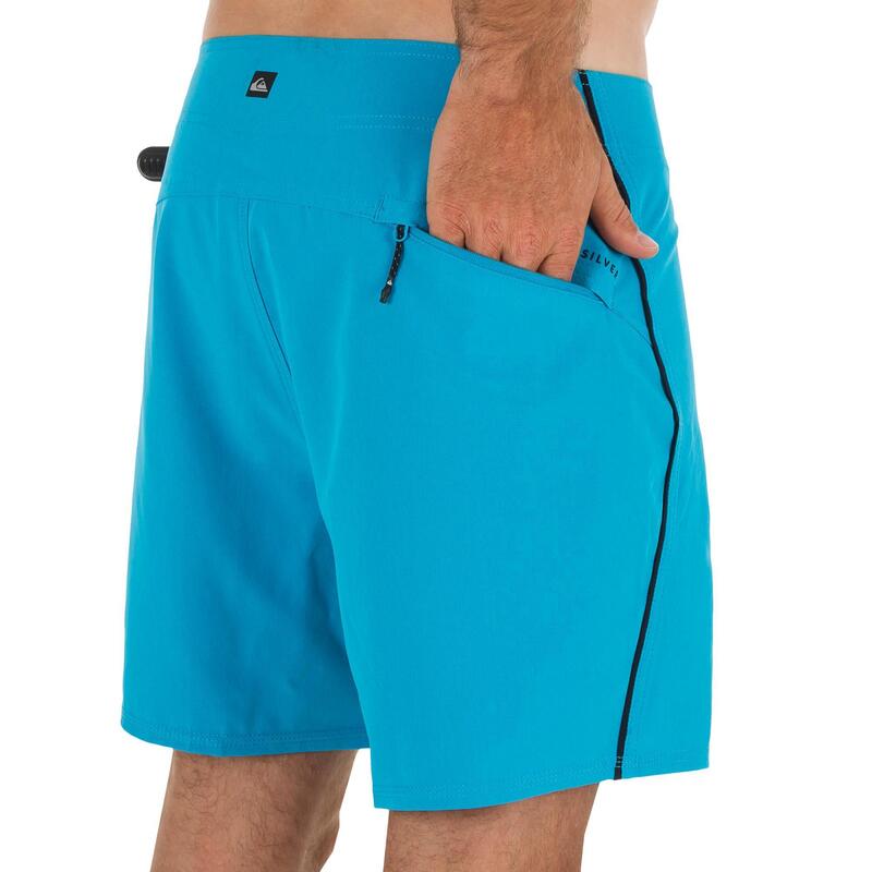 Boardshorts 16'' Herren stretch blau