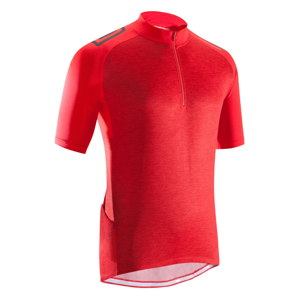 Fahrrad-Trikot MTB ST 500 Herren fluo rot