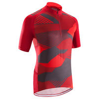 Maillot VTT ST 500 Homme Rouge Grenat