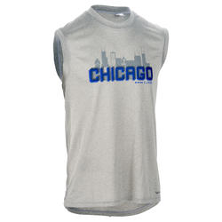 DEBARDEUR DE BASKETBALL HOMME CONFIRME 500 CHICAGO GRIS BLEU