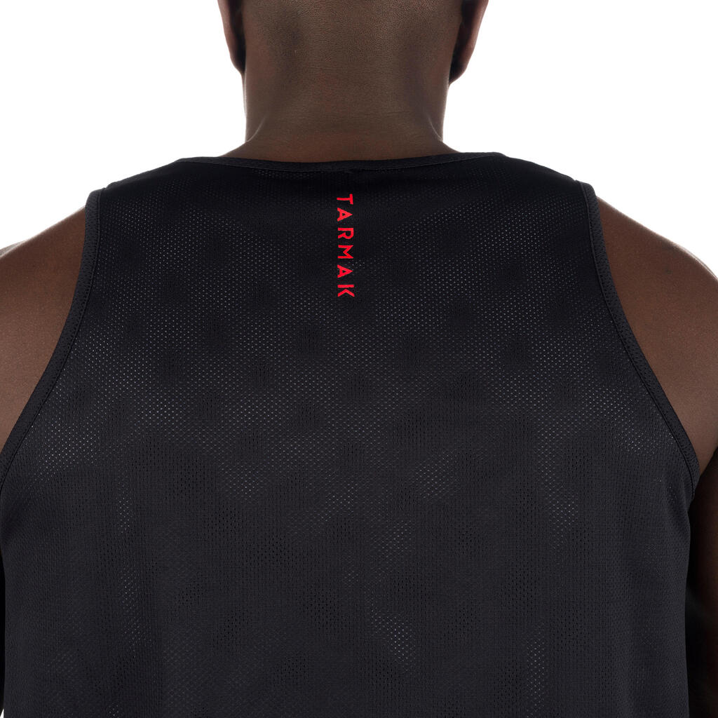 Basketballtrikot wendbar Herren Fortgeschrittene Camouflage grau/schwarz