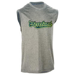 DEBARDEUR DE BASKETBALL HOMME CONFIRME 500 CLEVELAND GRIS VERT
