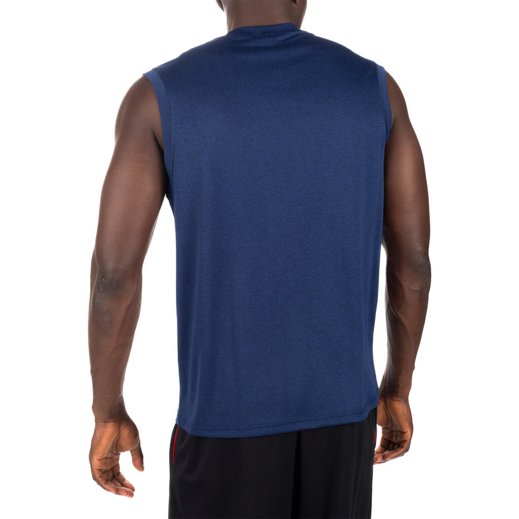 Damen/Herren Basketball Trikot ärmellos - Fast 500 schwarz
