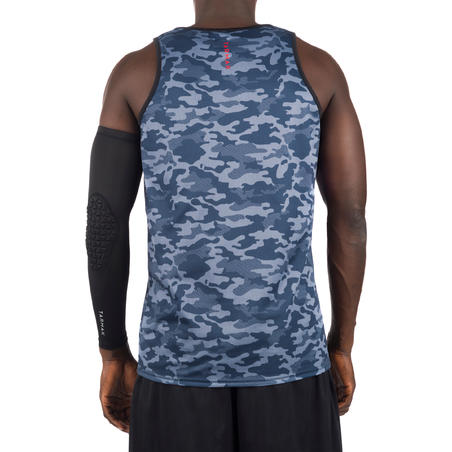 Reversible Basketball Tank Top - Camo Grey/Black