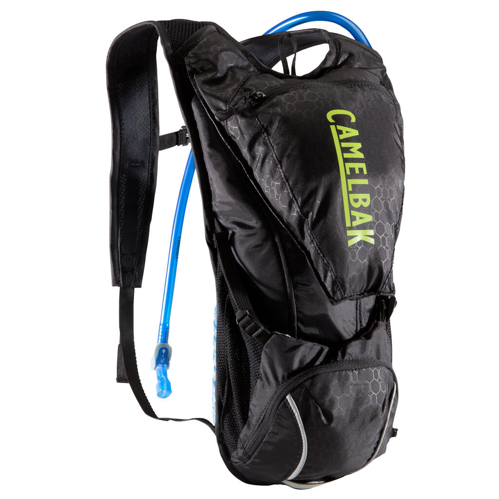 XC Mountain Bike Hydration Backpack Marathon 2.5L/2.5L Water - Black