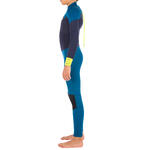 Combinaison Surf 500 Neoprene 4 3 Mm Enfant Bleu Jaune Pour Les Clubs Et Collectivites Decathlon Pro
