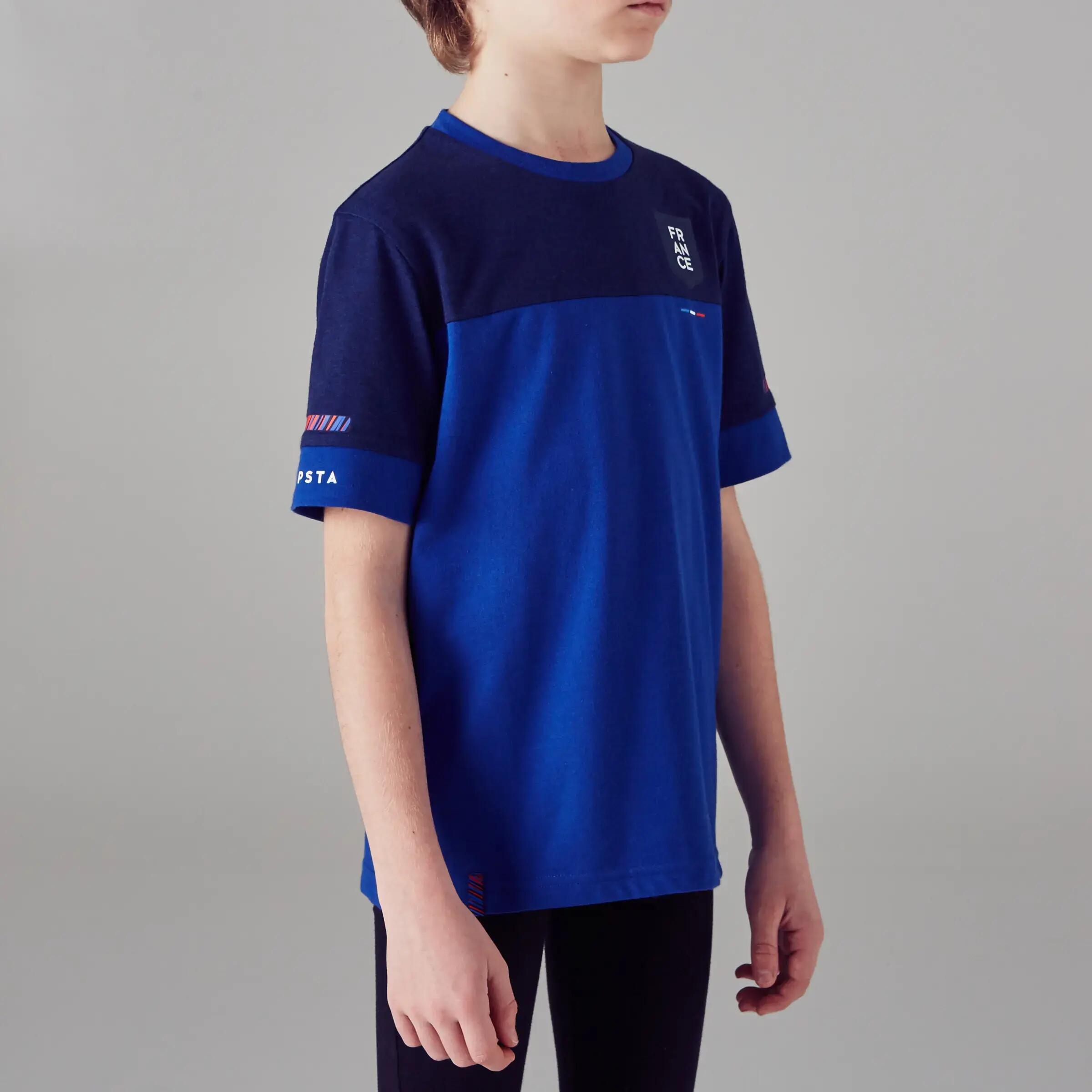 FF100 Kids' Football France T-Shirt - Blue 3/13