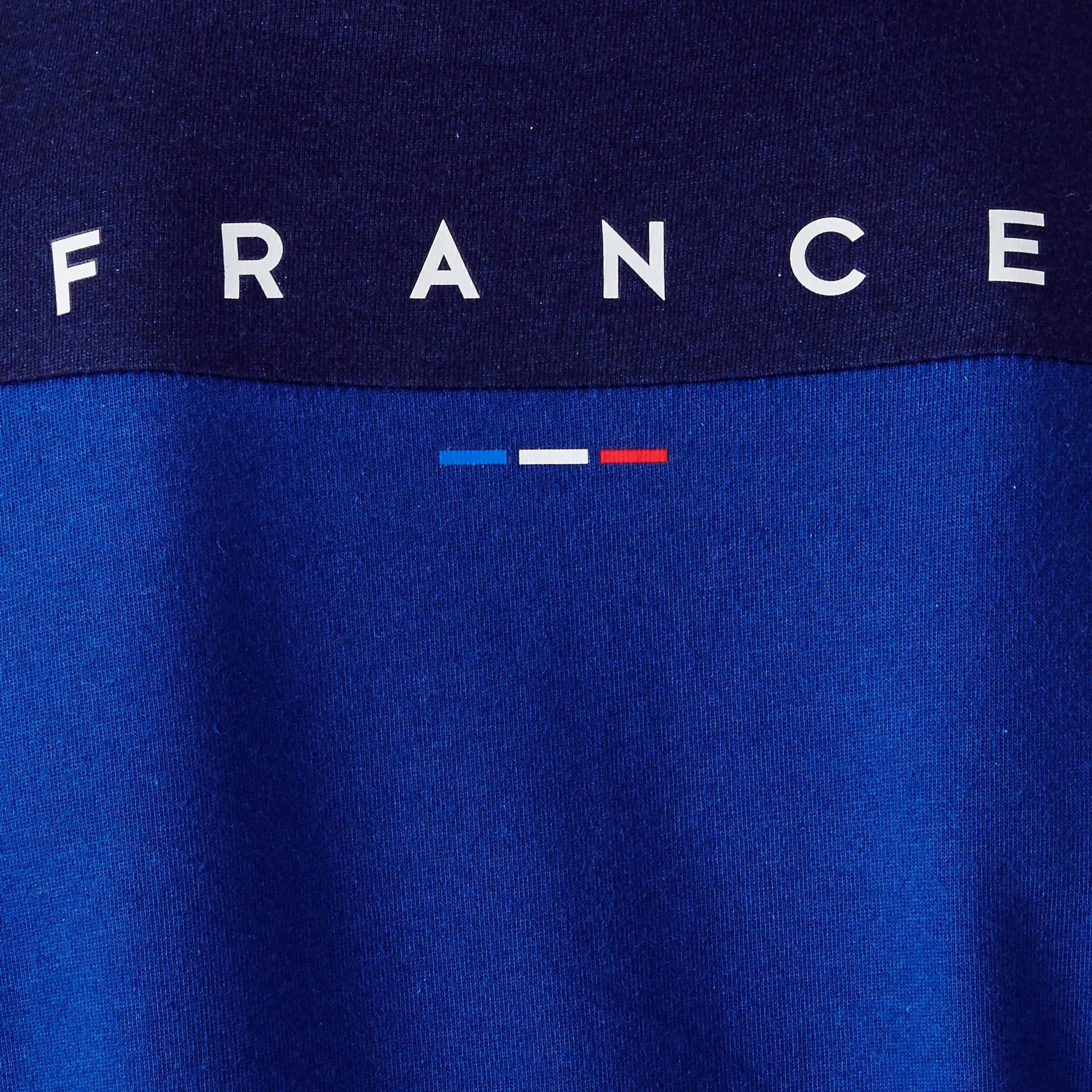 FF100 Kids' Football France T-Shirt - Blue 10/13