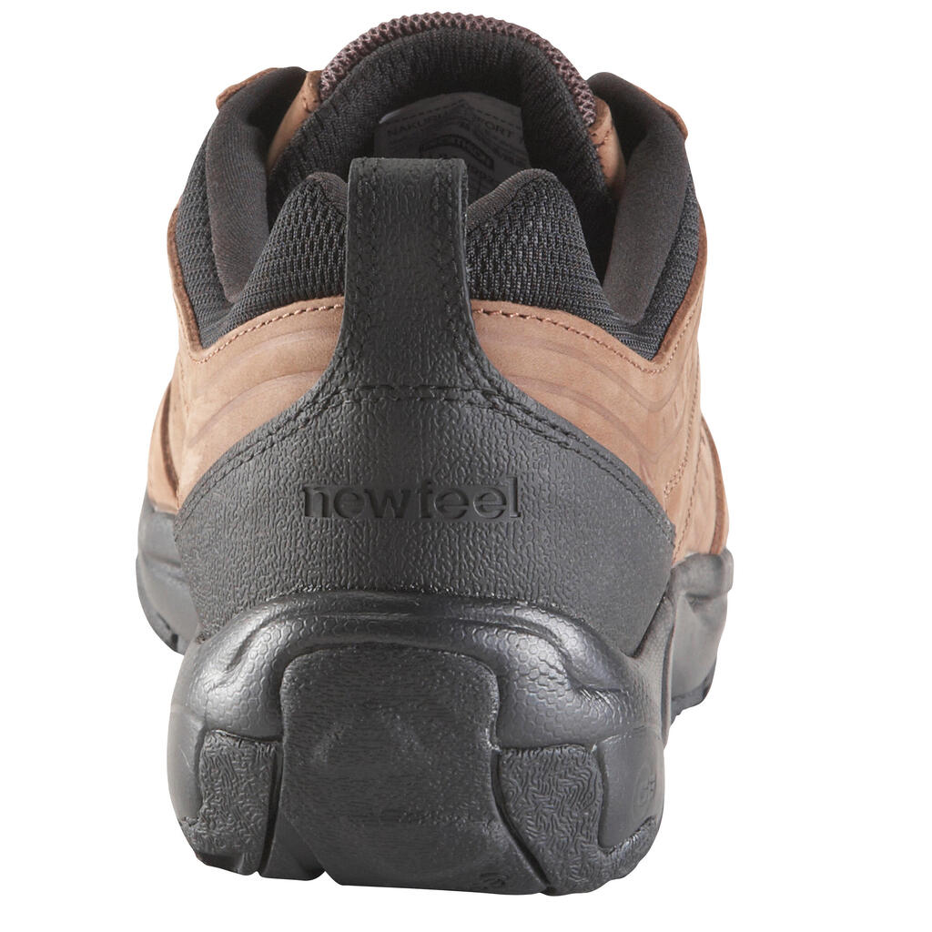 Nakuru Comfort Men's Fitness Walking Shoes - Brown Leather