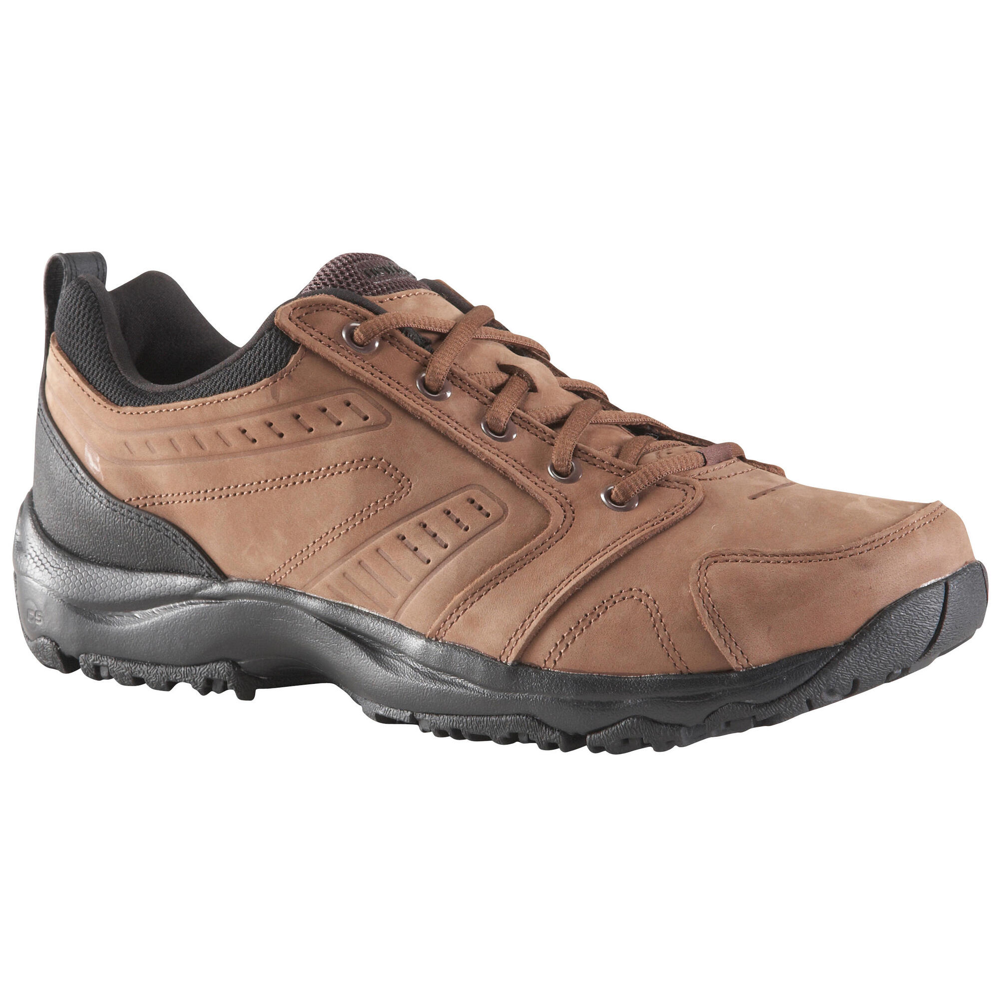 Fitness Walking Shoes - Brown Leather 