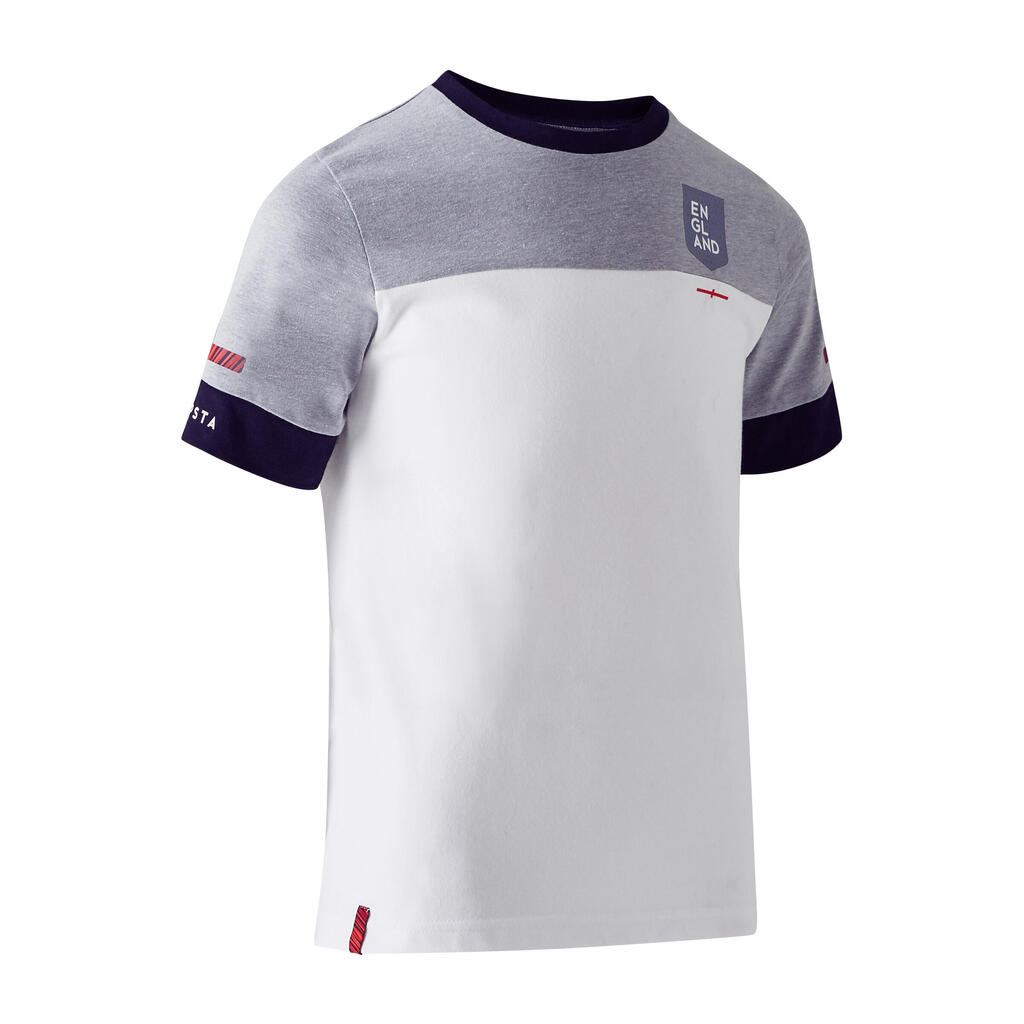 Fußballshirt FF100 England Kinder weiß