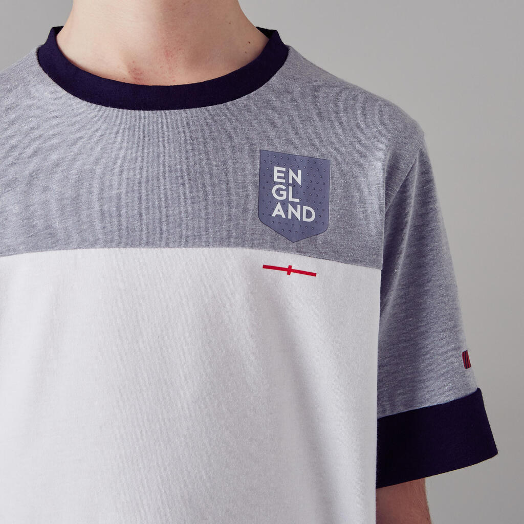 Fußballshirt FF100 England Kinder weiß