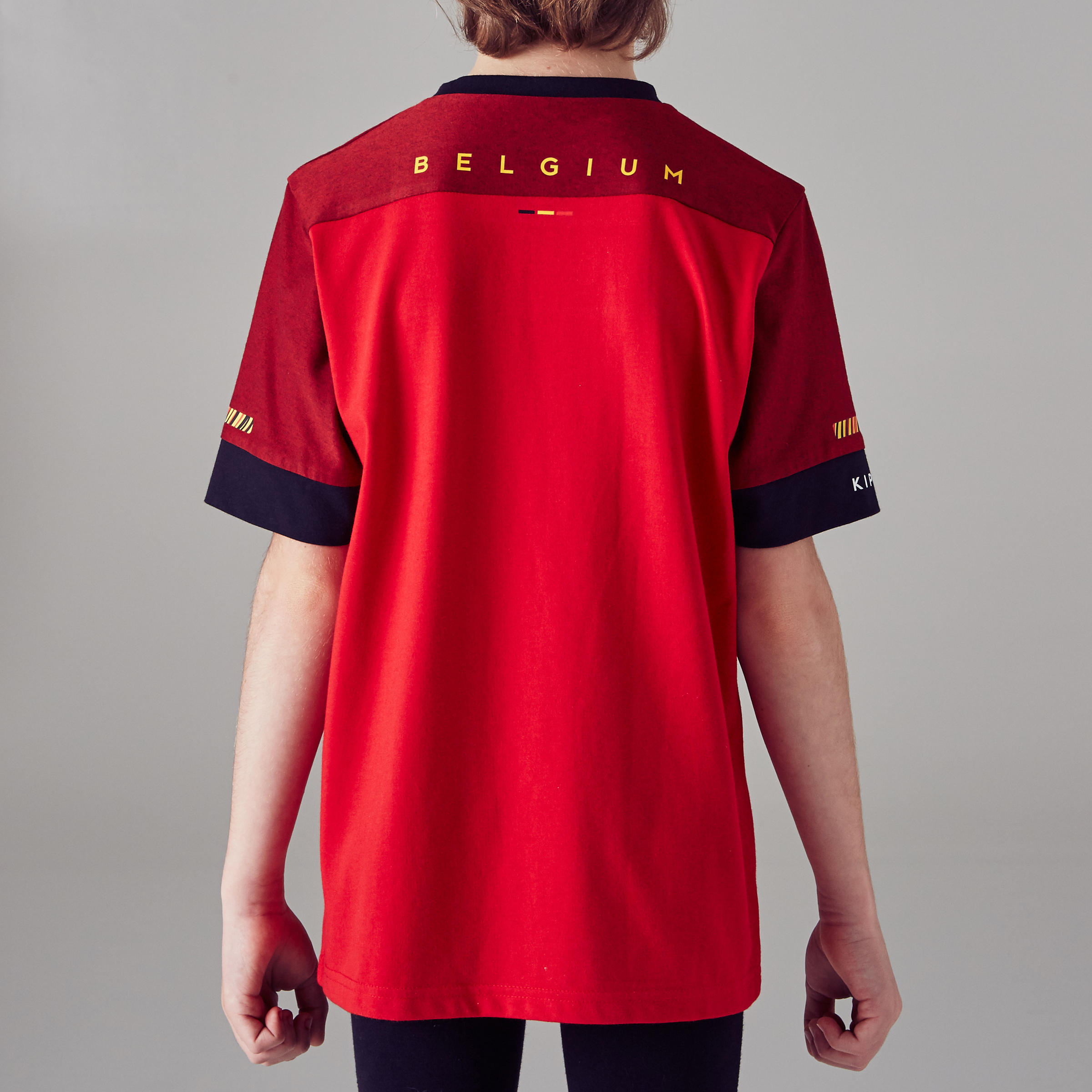 Camiseta Bélgica Kipsta FF100 niños 2/7