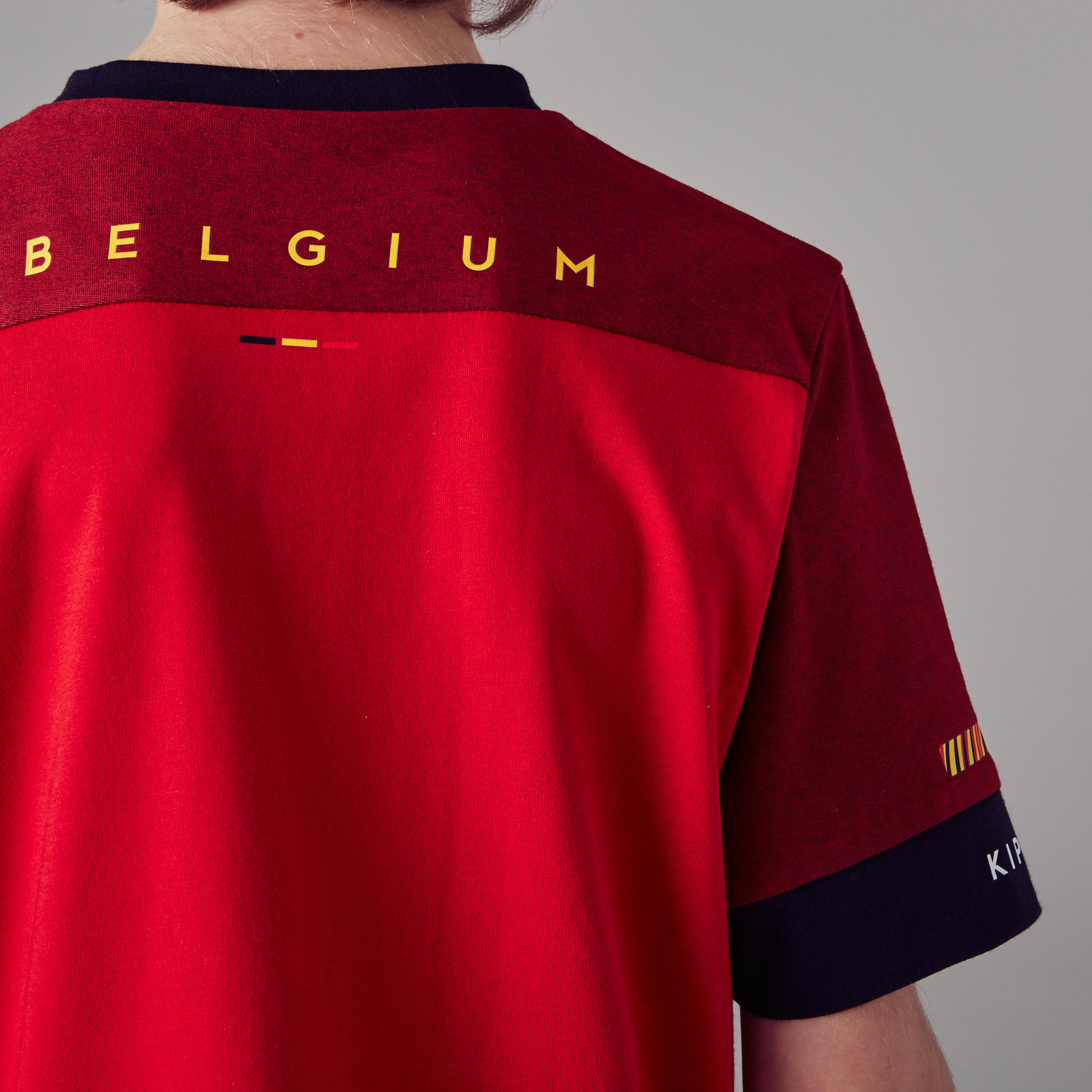 Camiseta Bélgica Kipsta FF100 niños 4/7
