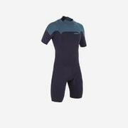 ODIJELO ZA SURFANJE 500 MUŠKO KRATKO OD NEOPRENA 2 MM PLAVO/SIVO