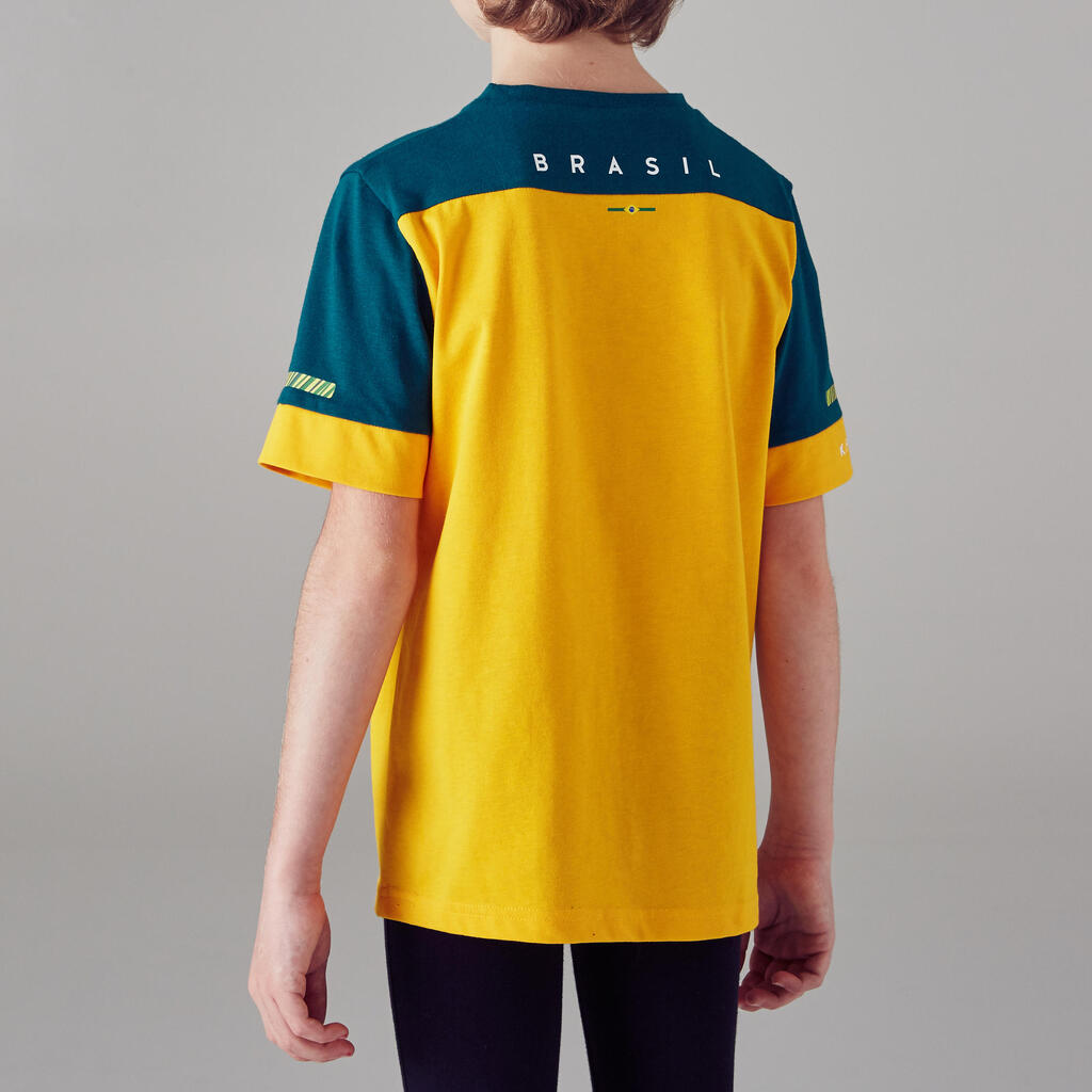 FF100 Kids Football T-Shirt Brazil