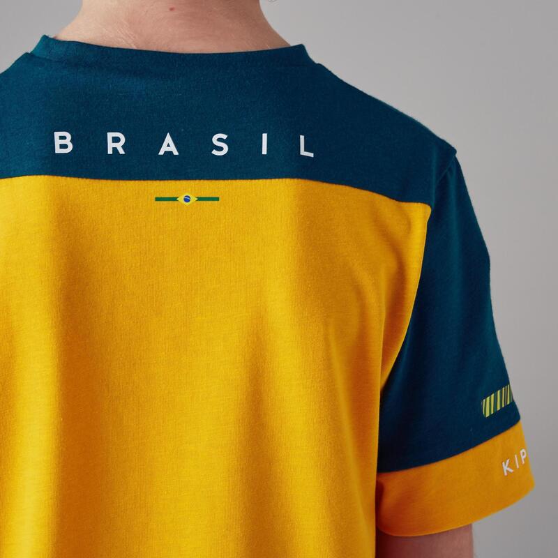 Dětské fotbalové tričko FF100 Brazílie