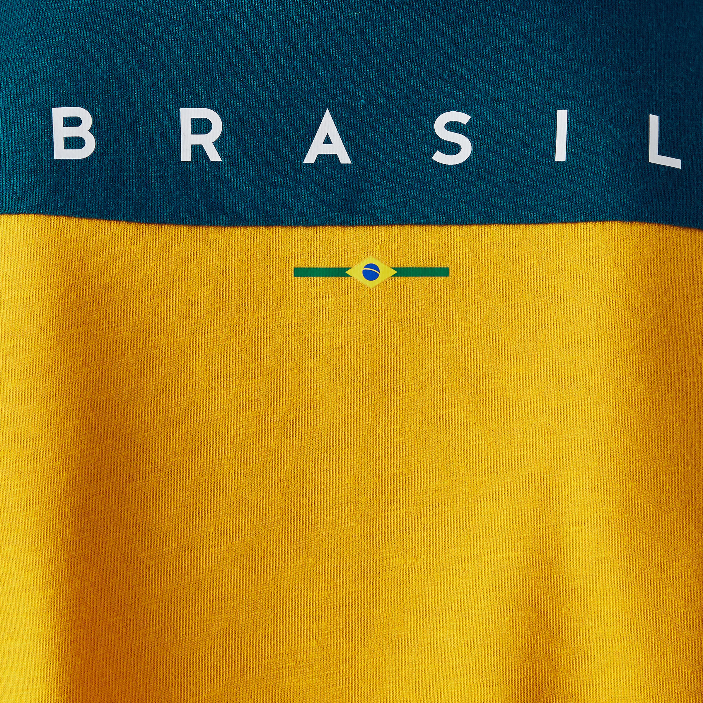 T-shirt de Futebol Criança FF100 Brasil 10/13