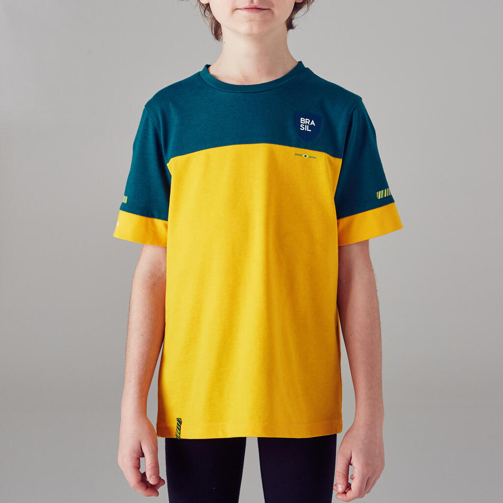 FF100 Kids Football T-Shirt Brazil