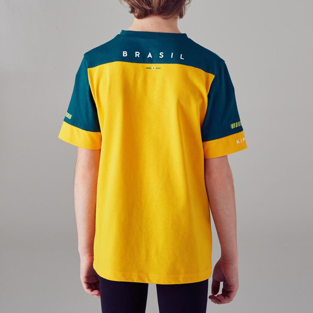 FF100 Kids Football T-Shirt Brazil