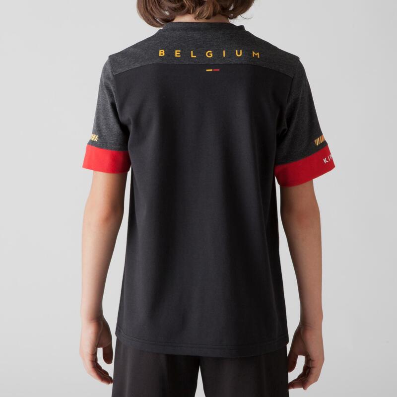 Maglia calcio junior FF100 BELGIO nera