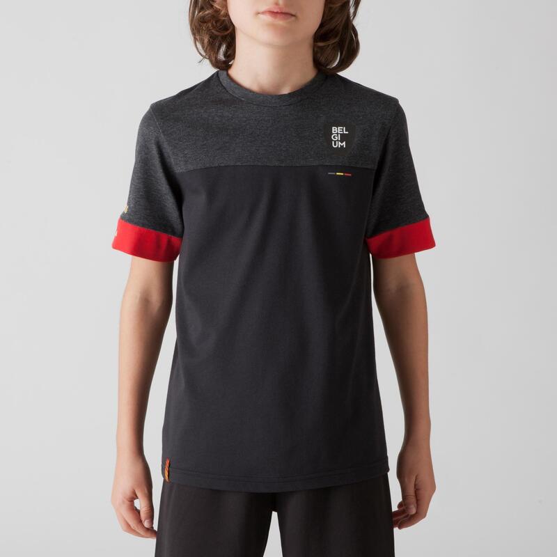 Maglia calcio junior FF100 BELGIO nera