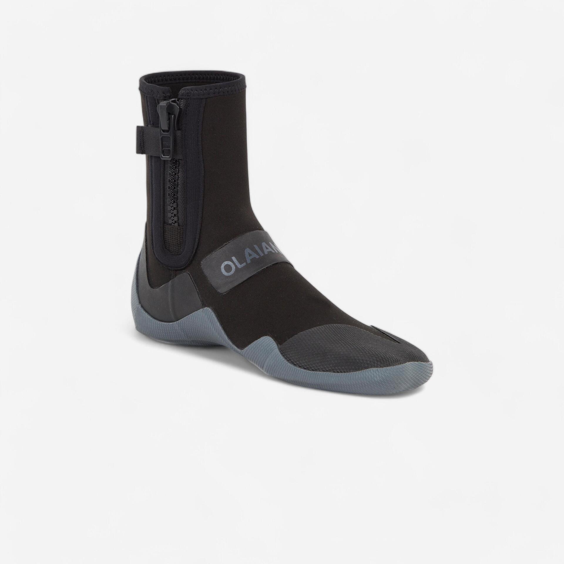Chaussons surf bottillons 500 néoprène zip 3 mm noir gris - Sports nautiques et aquatiques - Sports de glisse - OLAIAN-Decathlon PRO - Clubs -