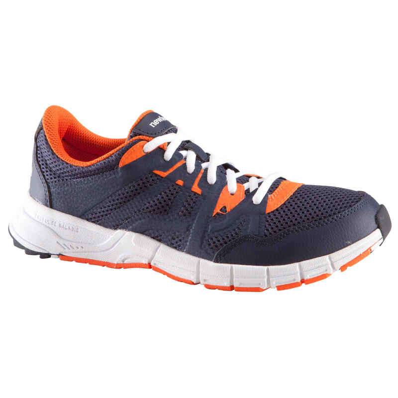 Propulse Walk 200 men's power walking shoes navy/orange/white Decathlon