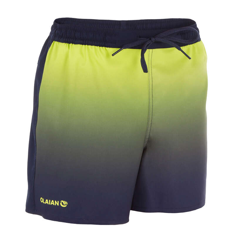 BOY'S BOARDSHORTS Clothing - 500E BBS KID Sunset yellow OLAIAN - Swimwear and Beachwear