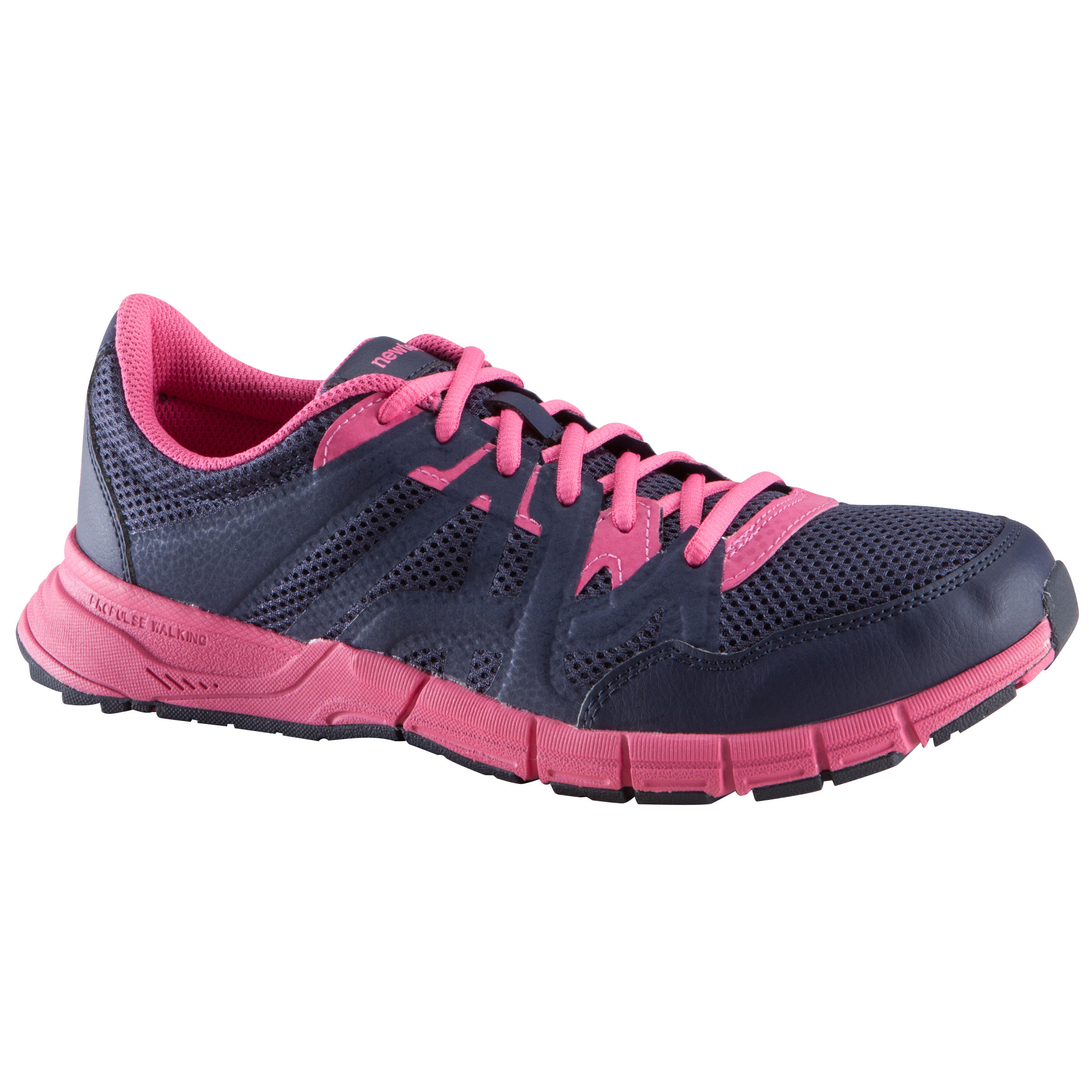 NEWFEEL Propulse Walk 200 women's power walking shoes - navy/pink