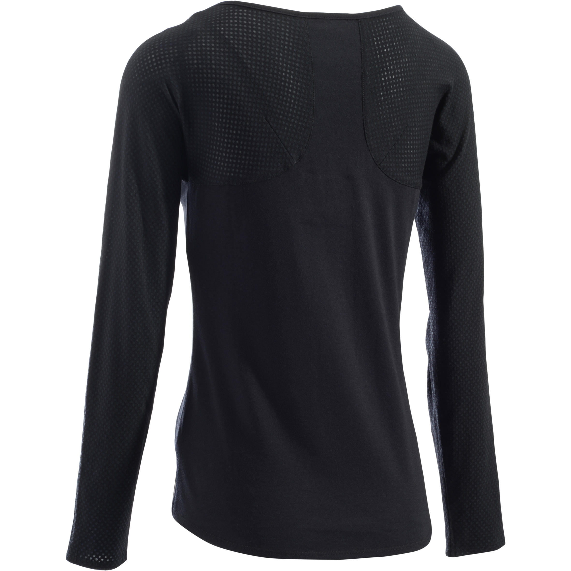 900 Women' Long-Sleeved Gym & Pilates T-Shirt - Black